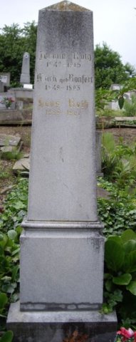 Roth Johann 1842-1915 Bonfert Maria 1849-1893 Grabstein